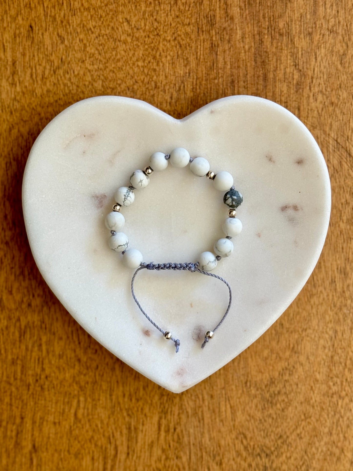 Howlite Gemstone Mala Bracelet