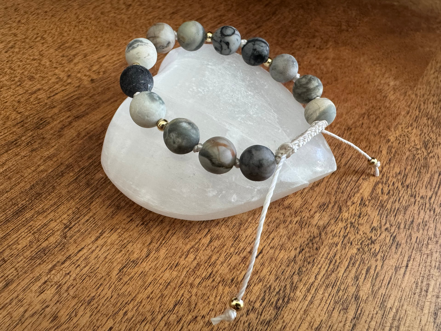 The Clarity Mala Bracelet | Jasper