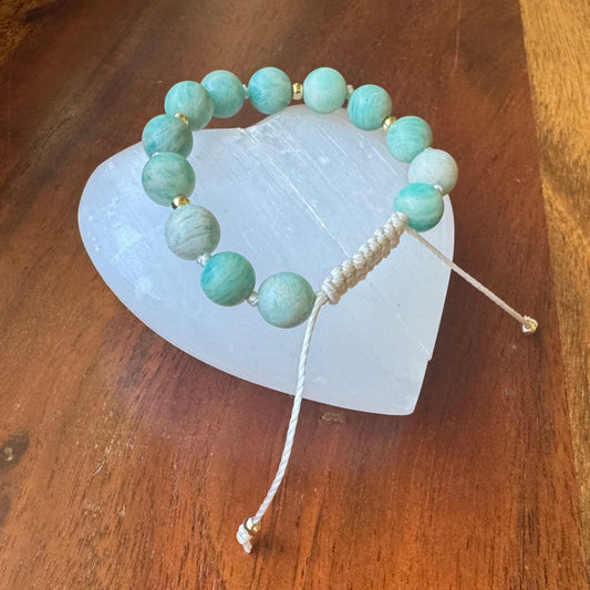 amazonite mala bracelet